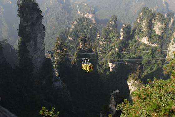 Ropeway for Zhangjiajie Huangshi Village in Hunan