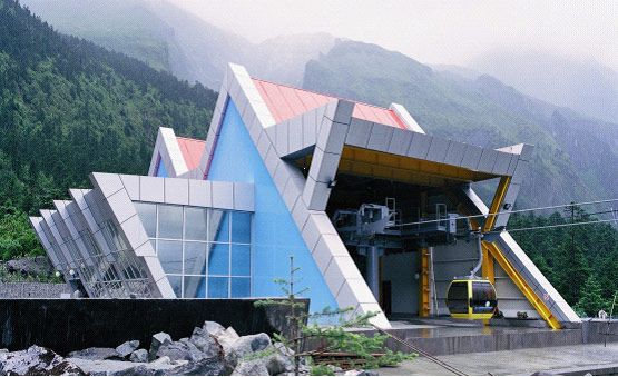 Ropeway for Hailuogou Valley of Mount Gongga in Sichuan